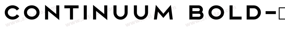 Continuum Bold字体转换